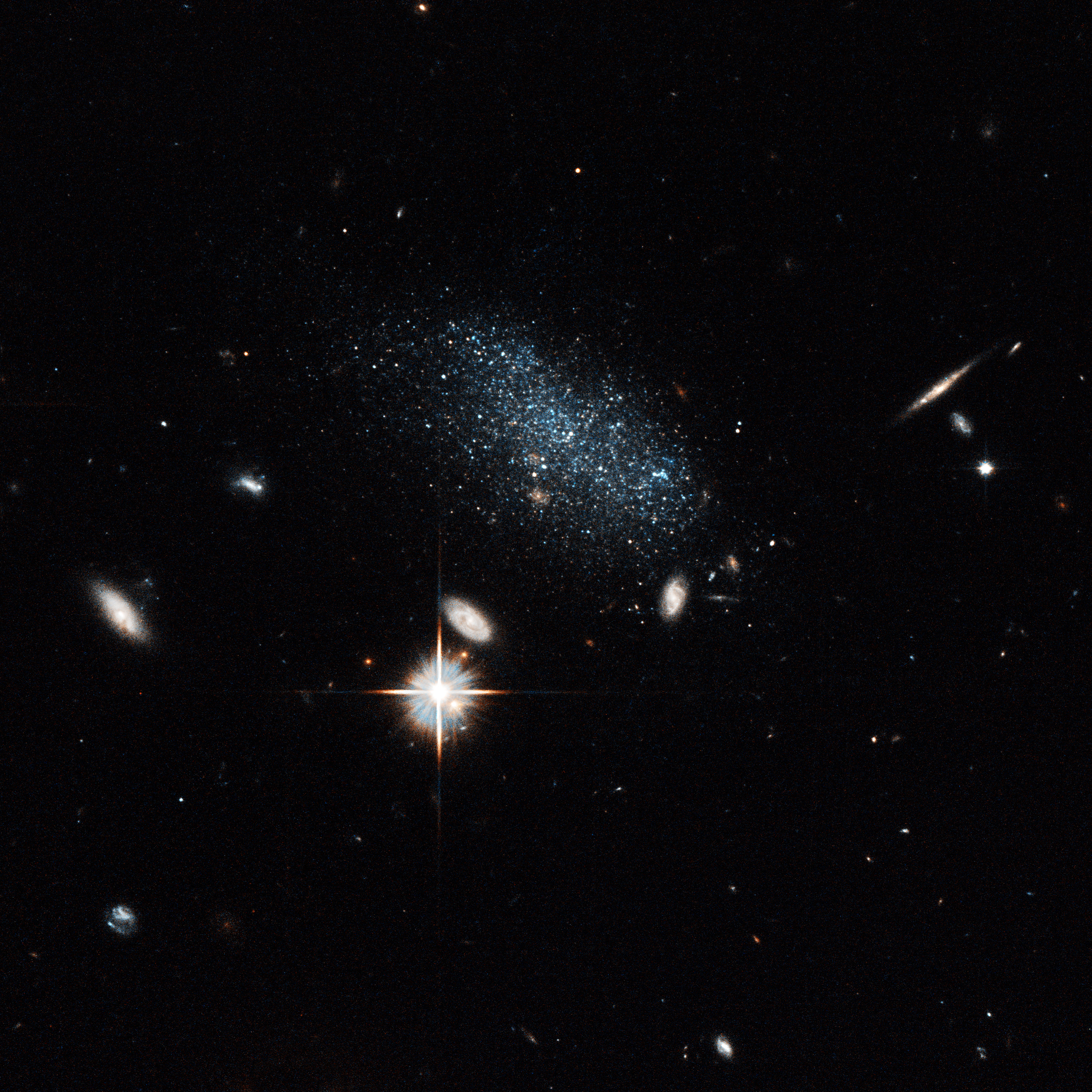 Dwarf Galaxies Escape Intergalactic Void to Join 'Big City'